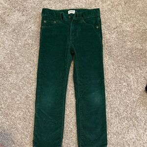 J. Crew boys Forest Green Corduroy Pants. Size 5. Excellent condition